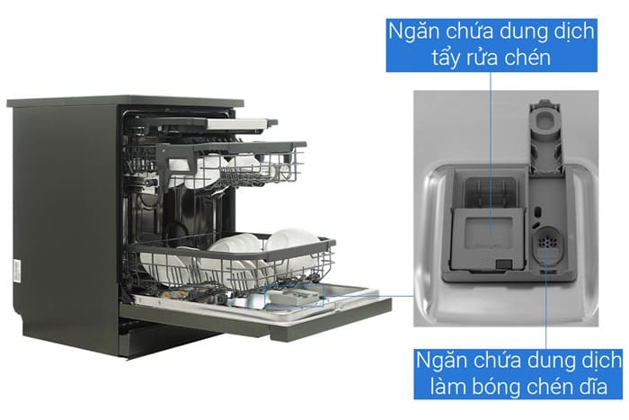 Máy rửa bát độc lập LG LDT14BLA4 (Đen)